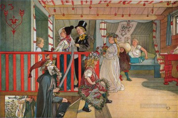 Carl Larsson Painting - a day of celebration Carl Larsson